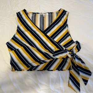 Adorable Wrap Crop Top - size M